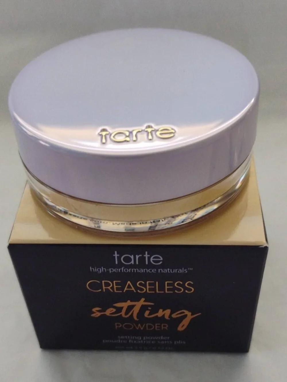 tarte Travel Size 'Yellow' Creaseless Undereye Loose Setting Powder-NWT-0.12 Oz.